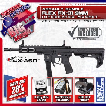 SMG AR BUNDLE: Flex FX-01 9mm AR (BK)